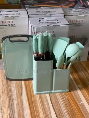 Sealed 19pcs Silicon Ladle With Chopping Board
