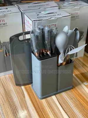 High Efficiency 19pcs Silicon Laddle With Chopping Board