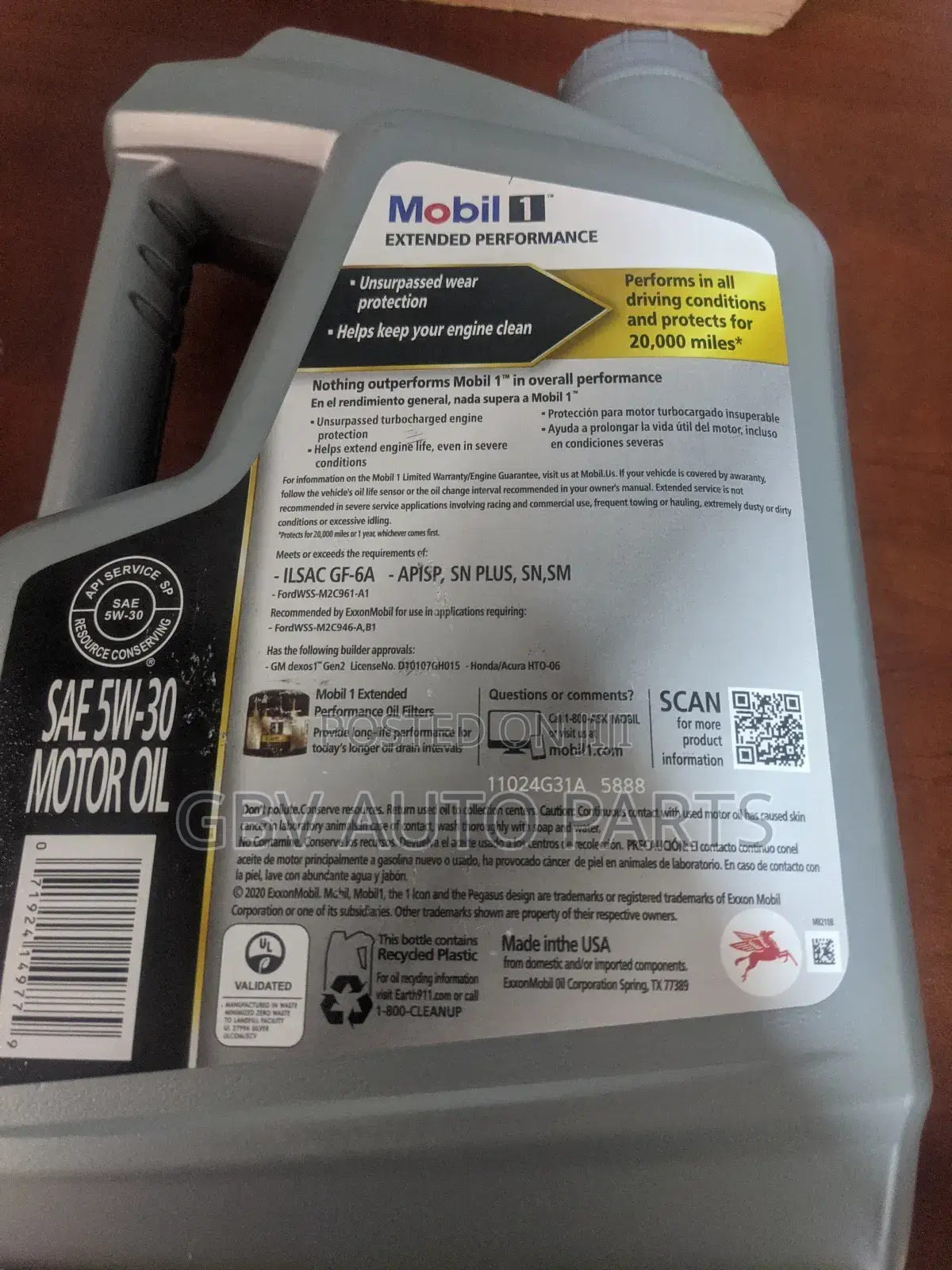 Mobil 1 From Usa(5w-30,Ow-20,5w-20,0w-40)