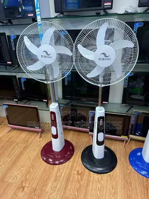 18 Inches Rechargeable Fan With Extra 2 Bulbs
