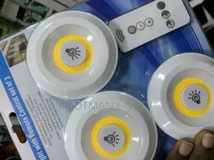 LED Light With Remote Control Set of 3