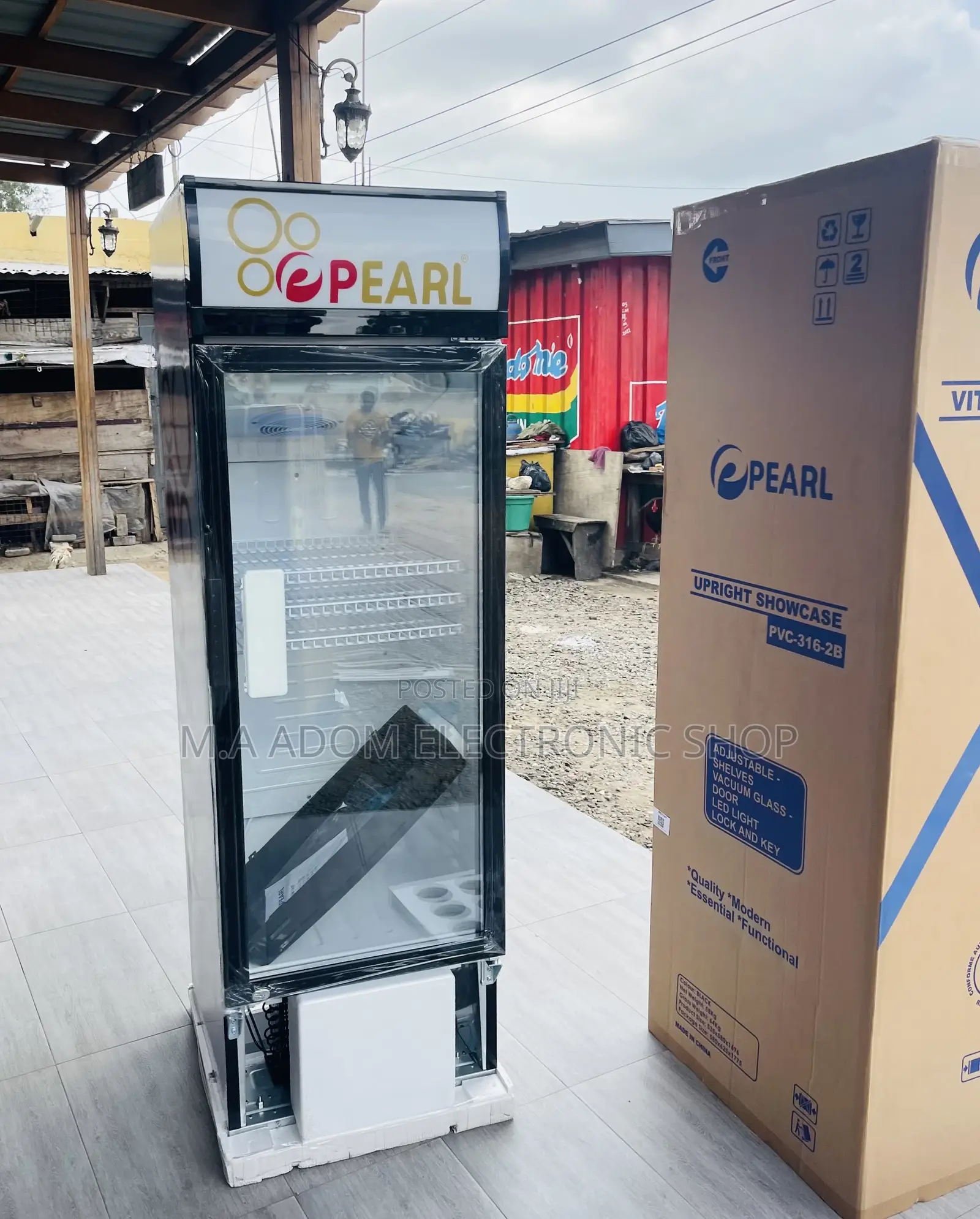Energy Sufficient Pearl PVC-316-2b 1 Door Display Fridge.