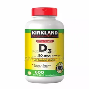 Kirkland Signature Extra Strength D3 50 McG, 600 Softgels