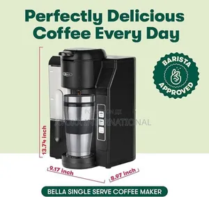 BELLA Single Serve Coffee Maker Dual Brew K-Cup TSK-1187R5B