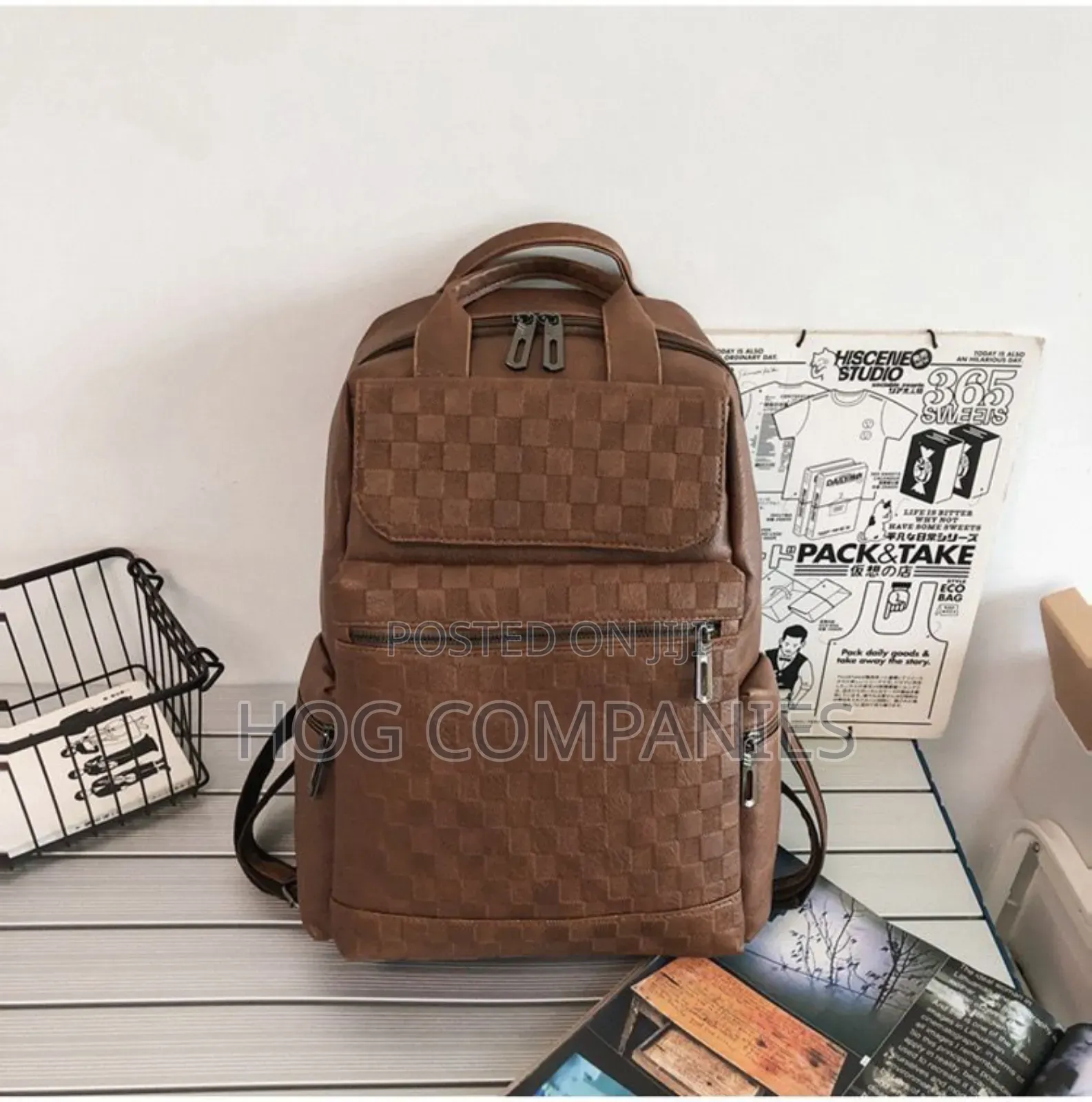 Quality Leather Laptop Travel Backpack School Bag