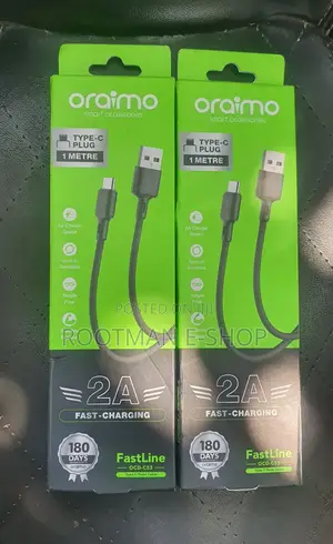 Quality Oraimo USB-A to Type-C Cable