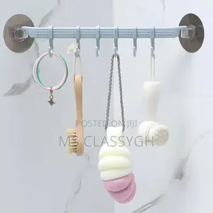 Plastic Bathroom Nail-free Seamless Hanger Coat Hook Organiz