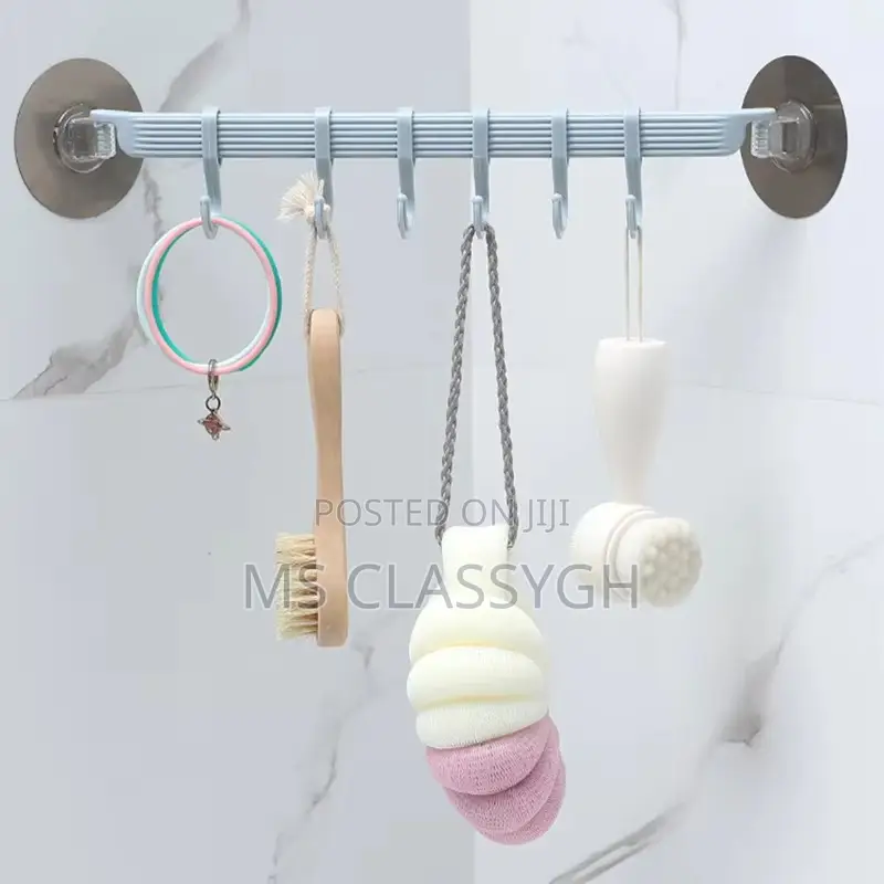 Plastic Bathroom Nail-free Seamless Hanger Coat Hook Organiz