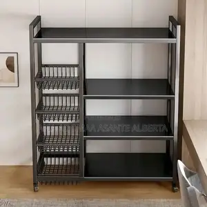 Sturdy Kitchen Rack With Basket- Big Size
