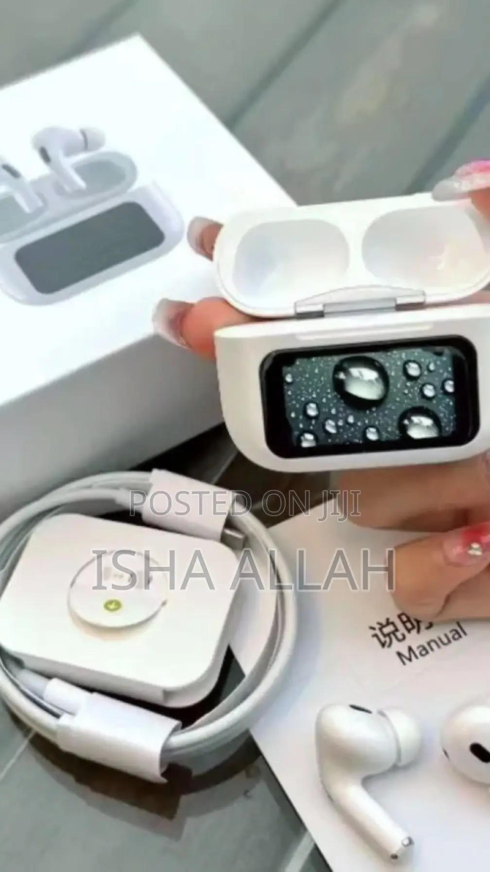 Airpods With Display [Enc + Anc Support]