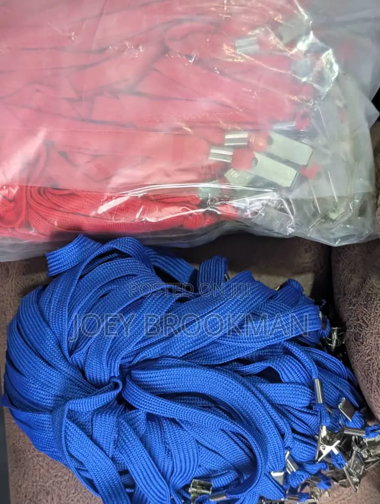 New ID Card Holders With Matching Lanyard Blue, Black Red