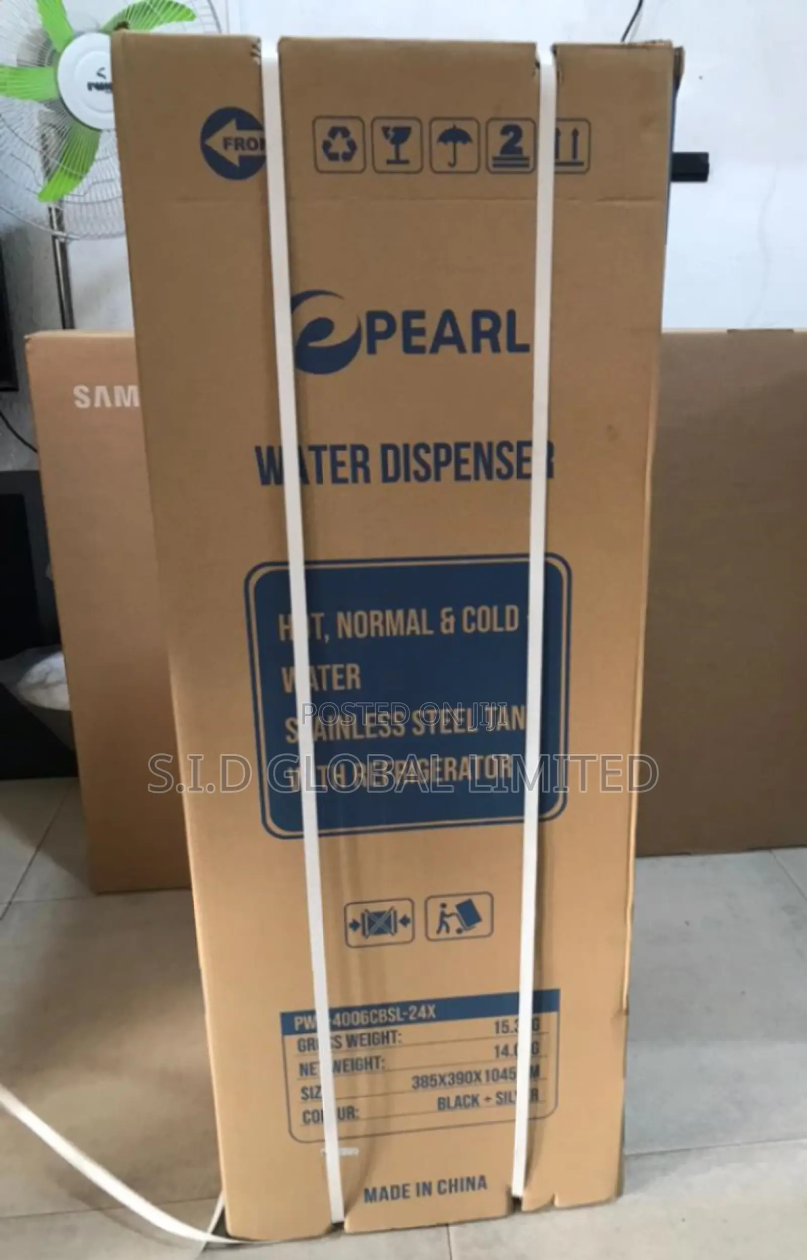 Water Dispenser PWD-4006cbsl-24x Silver and Black