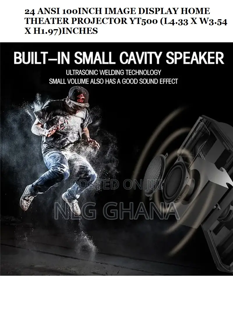 24 Ansi 100inch Image Display Home Theater Projector Yt500