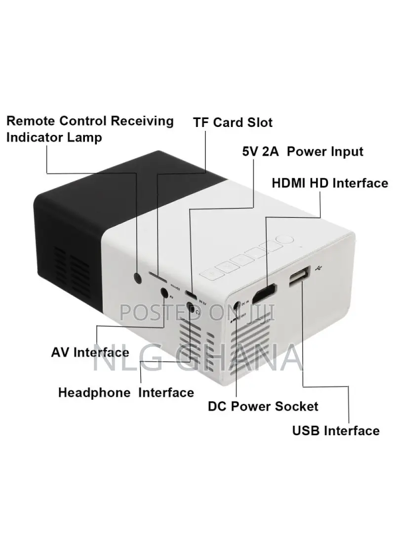 Mini Portable 1080P HD LED Projector Video Home Cinema Proje