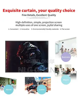 16:9 Folded HD Projector Screen High-Resolution Projection S