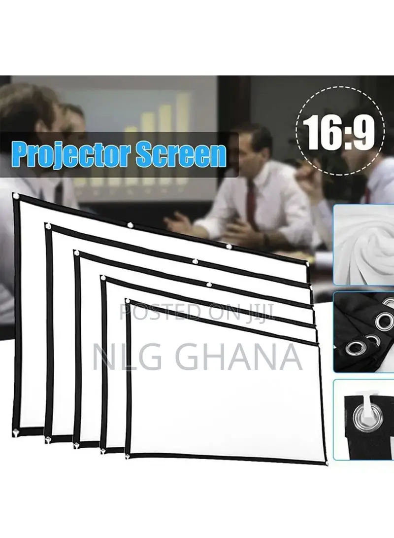 16:9 Folded HD Projector Screen High-Resolution Projection S