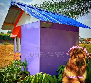 Large Rugged Galvanized Steel Comfy Security Dog Cage