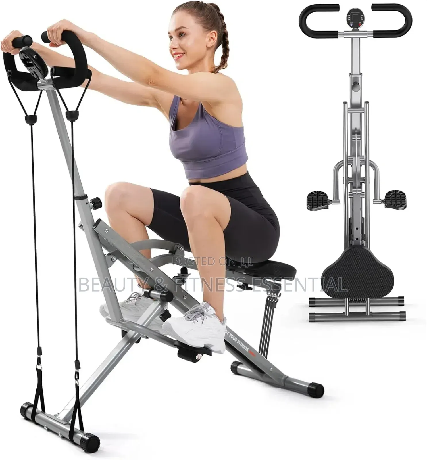 Squat Machine Fitness Upright Row-N-Ride Exerciser Fitness