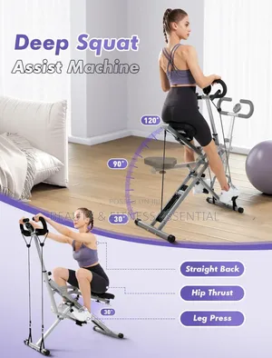 Squat Machine Fitness Upright Row-N-Ride Exerciser Fitness