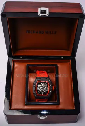 Richard Mille Red Strap Watch Watch. Swiss Customize