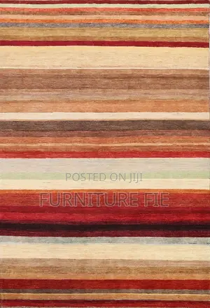 All-Over Striped Gabbeh Modern Area Rug 7x10 From USA 