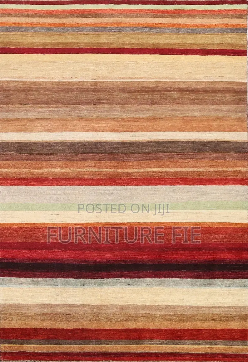 All-Over Striped Gabbeh Modern Area Rug 7x10 From USA 