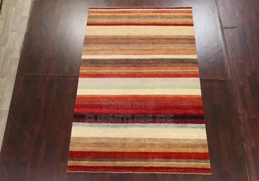 All-Over Striped Gabbeh Modern Area Rug 7x10 From USA 