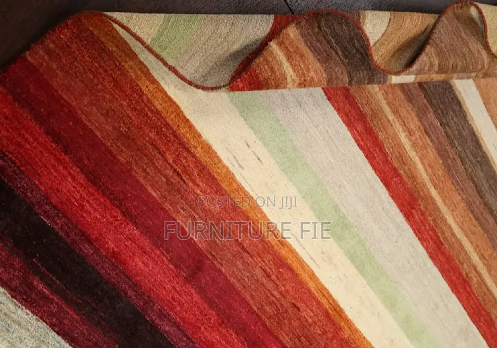 All-Over Striped Gabbeh Modern Area Rug 7x10 From USA 