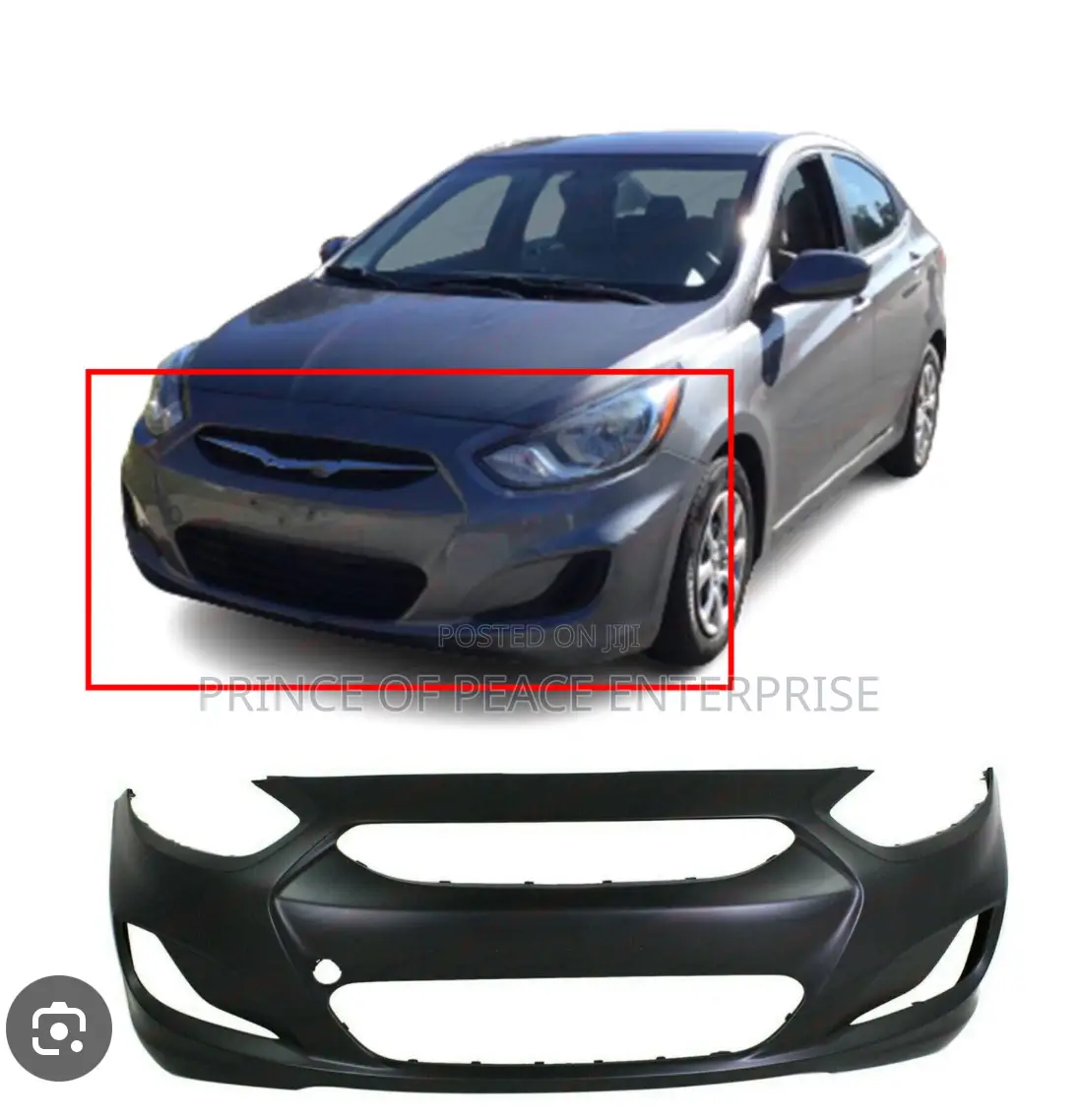 Hyundai Accent 2011 2012 2013 2014 2015 2016 Front Bumper