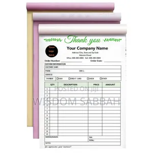 Printing of Books, Brochures, Receipts, Etc.