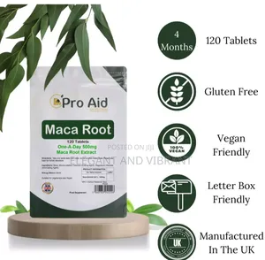 Maca Root 500mg High Strength Herbal Extract - 120 Tablets