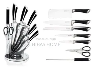 Herzog 8pcs Knife Set With Acrylic Stand Kitchenware