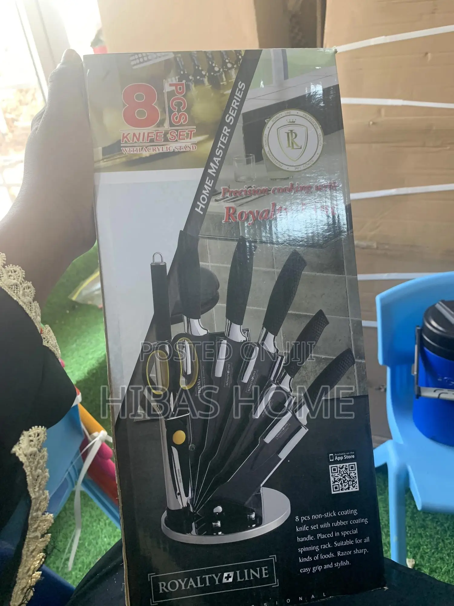 Royalty Line 8pcs Knife Set With Acrylic Stand