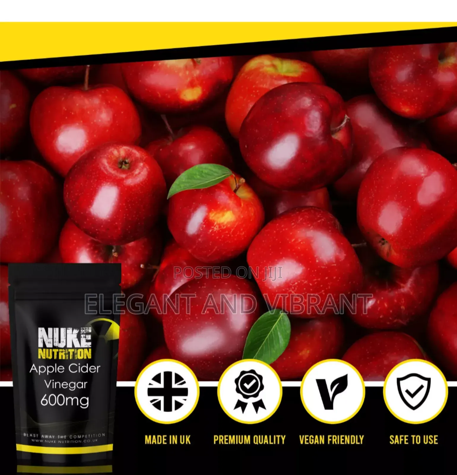 Apple Cider Vinegar Caps 600mg - ACV Mother Weight Loss X 60