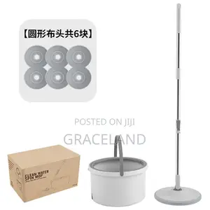 This Is Original Spinning Mop 6 Pieces in Package Mop Gray