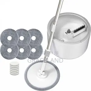 This Is Original Spinning Mop 6 Pieces in Package Mop Gray