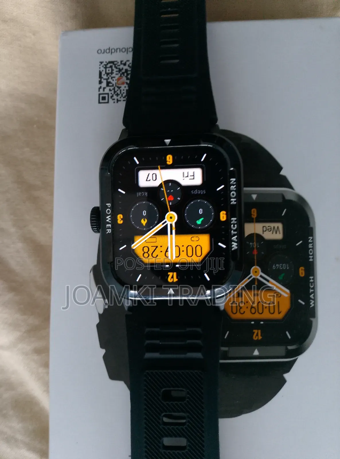 Rugged Smart Watch, Health Monitor, BT Call, IP68, Andr/Ios