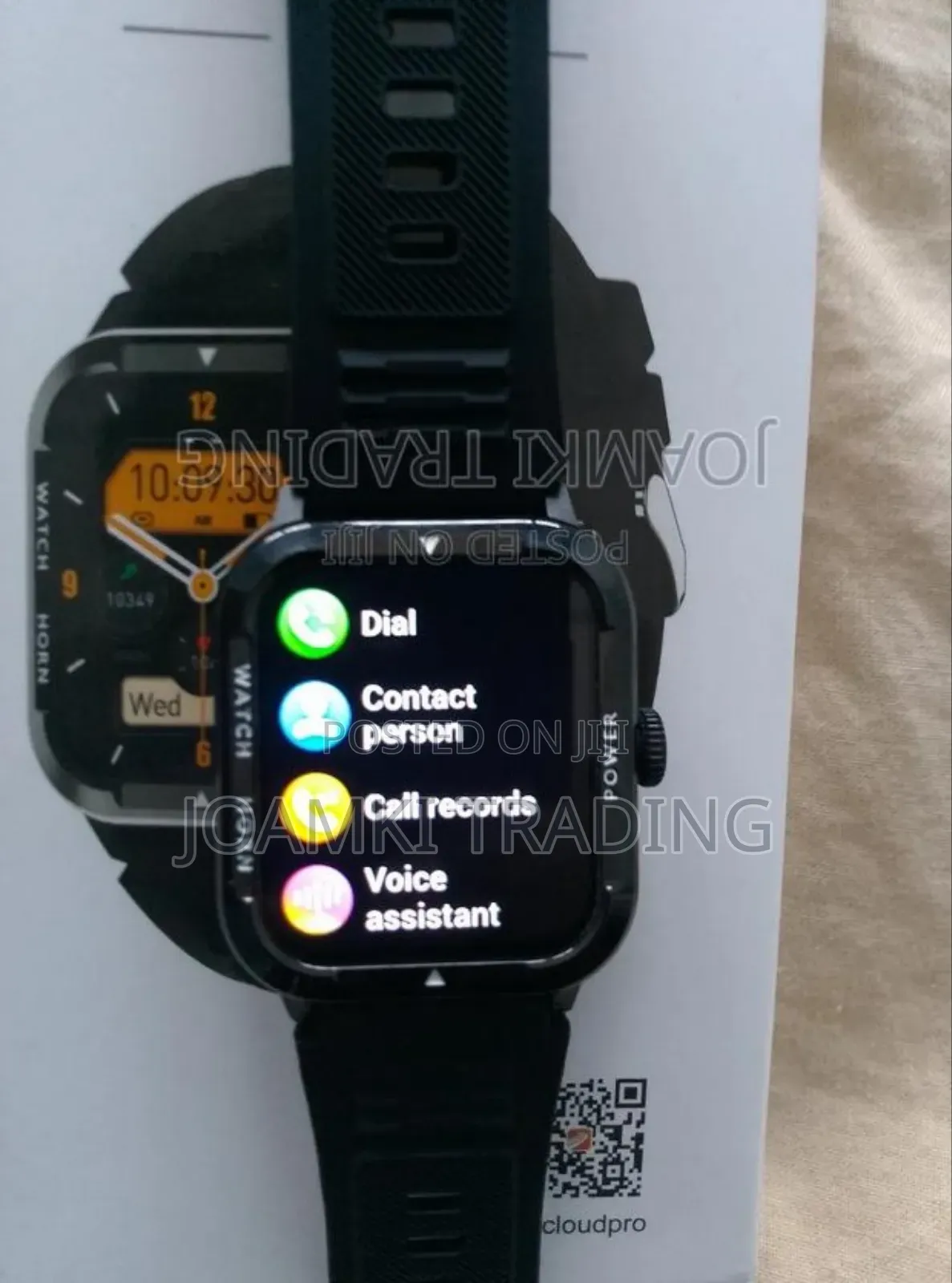 Rugged Smart Watch, Health Monitor, BT Call, IP68, Andr/Ios