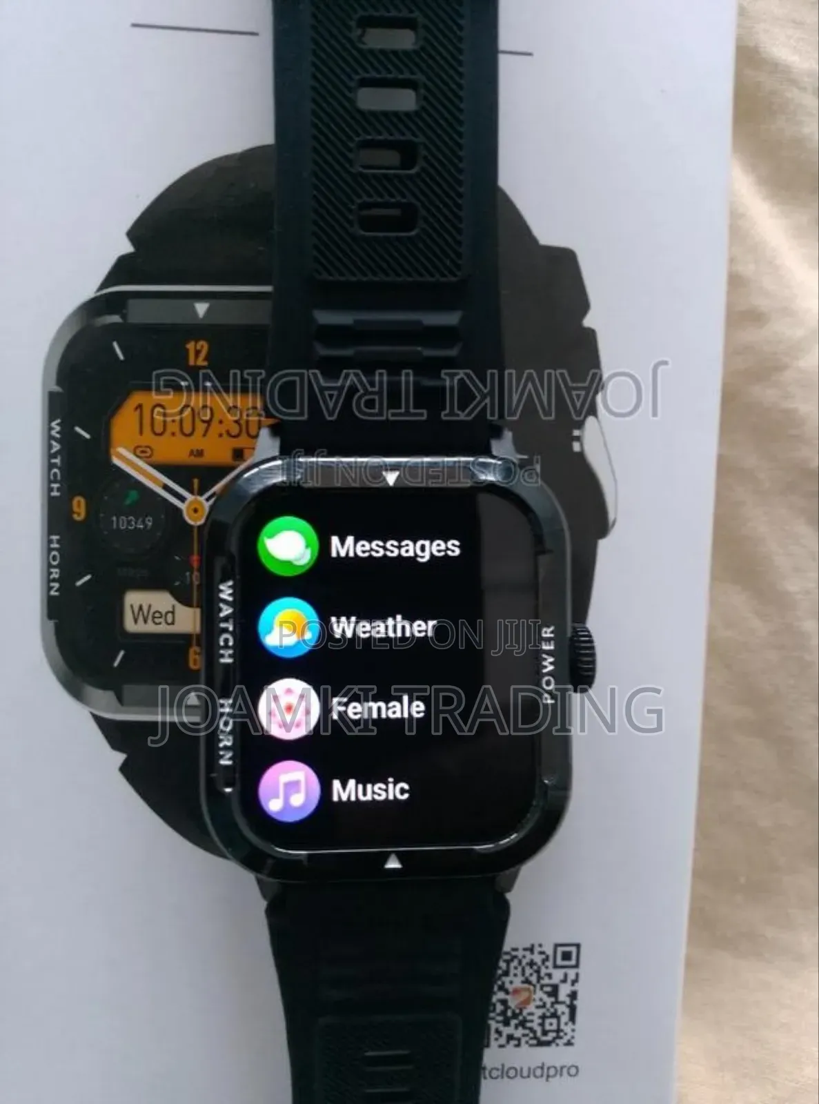 Rugged Smart Watch, Health Monitor, BT Call, IP68, Andr/Ios