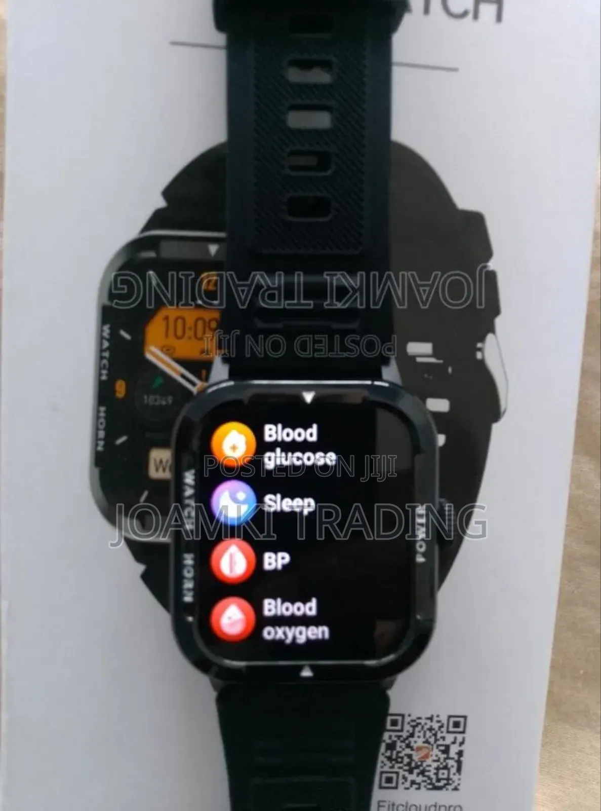 Rugged Smart Watch, Health Monitor, BT Call, IP68, Andr/Ios