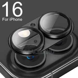 Metal Tempered Glass Camera Lens Protector for 16/16 Plus