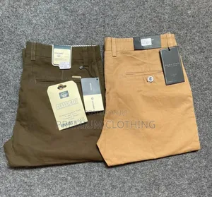 Long Khaki Trousers for Men