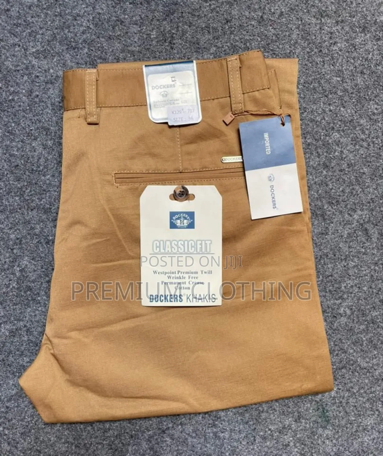 Long Khaki Trousers for Men