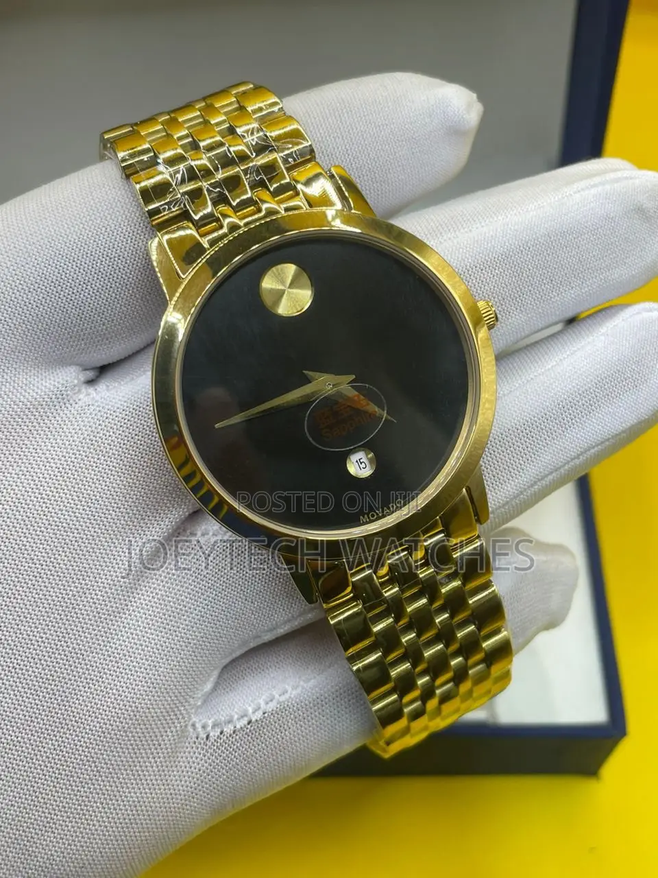 Original Movado Stainless Steel Watch