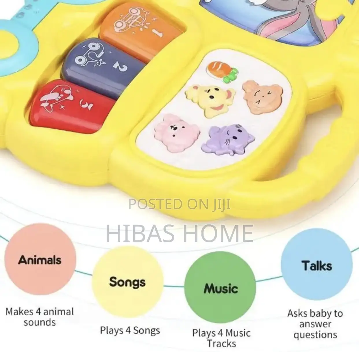 Toddler Musical Keyboard Piano Toy 0-2yrs