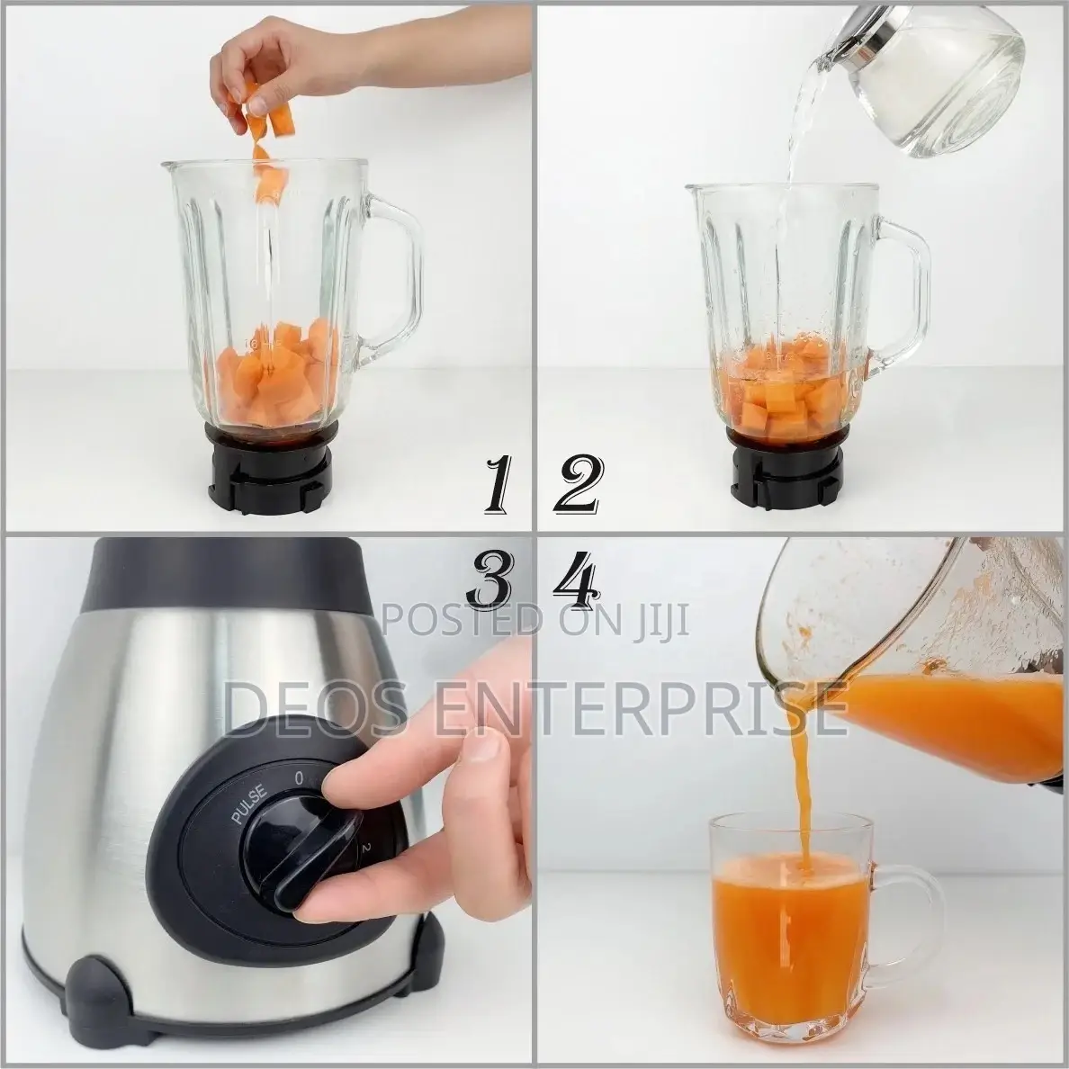 2 in 1 Household Smoothie Kand Wuud Blender
