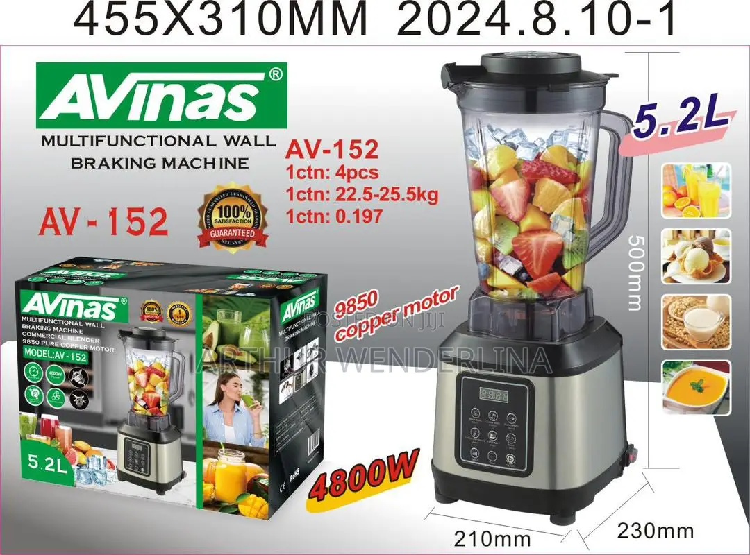 Avinasavinas Commercial Blender(5.2litres)