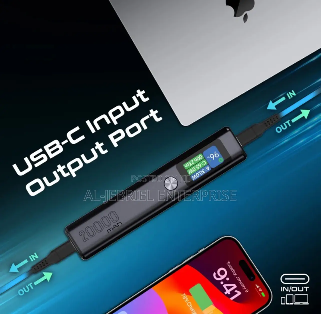 20000mah Lithium-Ion Battery Promate Titan-130 Powerbank