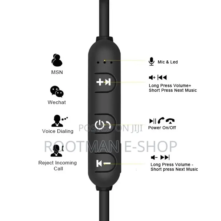 Kitsound Ribbons Wireless Bluetooth Earphone With Microphone