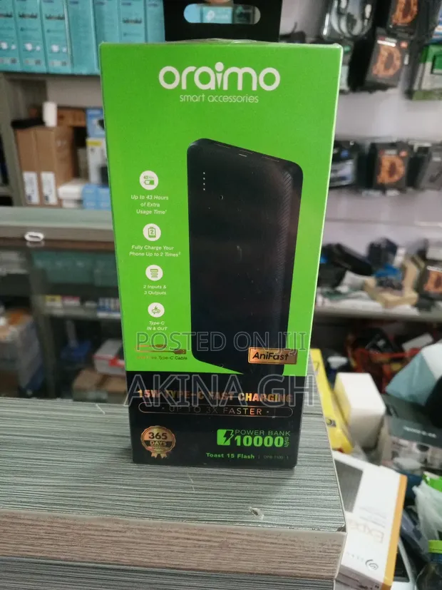 Oraimo 10000mah 2 Usb Port Power Bank 2